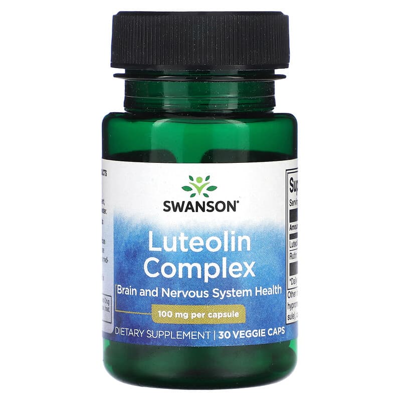 Swanson Luteolin Complex 100 mg 30 Veggie Caps 3 Swanson Luteolin Complex 100 mg 30 Veggie Caps 087614028354