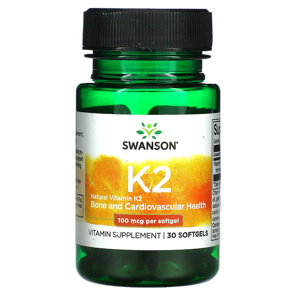 Mua Swanson Natural Vitamin K2 100 mcg 30 Softgels giảm giá rẻ Hà nội TPHCM