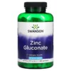 Swanson Zinc Gluconate 50 mg 250 Capsules 087614012063