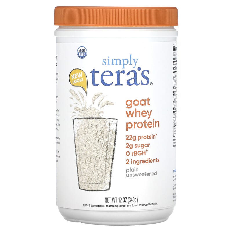 Teras Whey Goat Whey Protein Plain Unsweetened 12 oz (340 g) 3 Teras Whey Goat Whey Protein Plain Unsweetened 12 oz (340 g) 850628002678