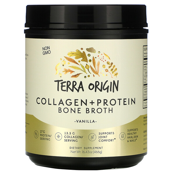 Mua Terra Origin Collagen + Protein Bone Broth Vanilla 16.43 oz 466 g giảm giá rẻ Hà nội TPHCM