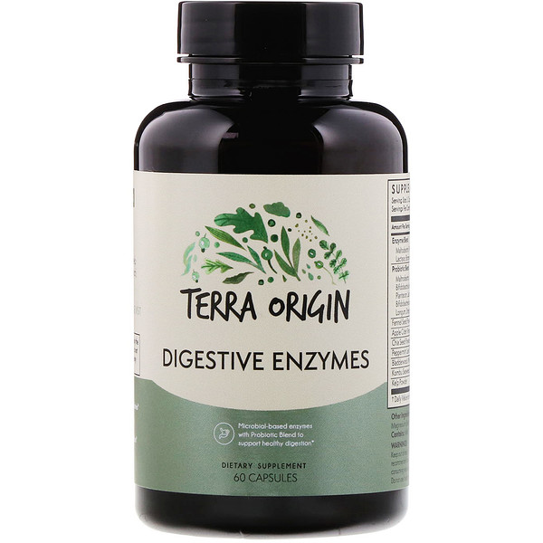 Terra Origin Digestive Enzymes 60 viên 3 terra origin digestive enzymes 60 capsules 90272