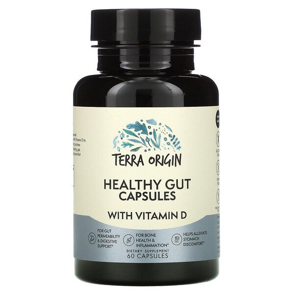Terra Origin Healthy Gut viên with Vitamin D 60 viên 3 terra origin healthy gut capsules with vitamin d 60 capsules 104897