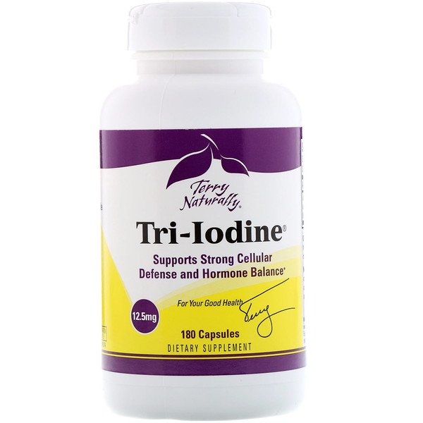 Terry Naturally Tri-Iodine 12.5 mg 180 viên 3 terry naturally tri iodine 12 5 mg 180 capsules 20512