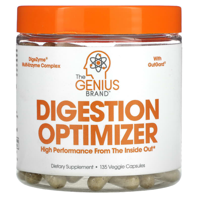 The Genius Brand Digestion Optimizer 135 Veggie Capsules 3 The Genius Brand Digestion Optimizer 135 Veggie Capsules 850098008248