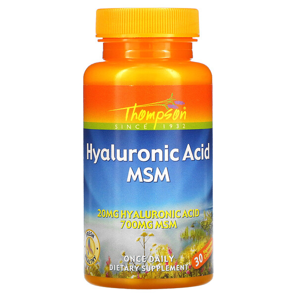 Thompson Hyaluronic Acid MSM 30 Vegetarian Capsules 3 Mua Thompson Hyaluronic Acid MSM 30 viên giảm giá rẻ Hà nội TPHCM