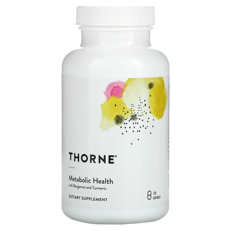 Thorne Metabolic Health with Bergamot and Turmeric 120 Capsules 3 Thorne Metabolic Health with Bergamot and Turmeric 120 Capsules 693749013167