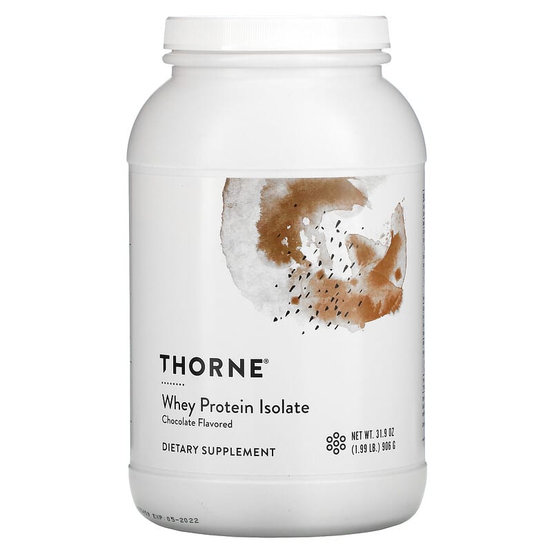 Thorne Whey Protein Isolate Chocolate 1.99 lb (906 g) 3 Thorne Whey Protein Isolate Chocolate 1.99 lb (906 g) 693749005674