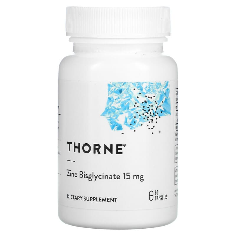 Thorne Zinc Bisglycinate 15 mg 60 Capsules 3 Thorne Zinc Bisglycinate 15 mg 60 Capsules 693749011750