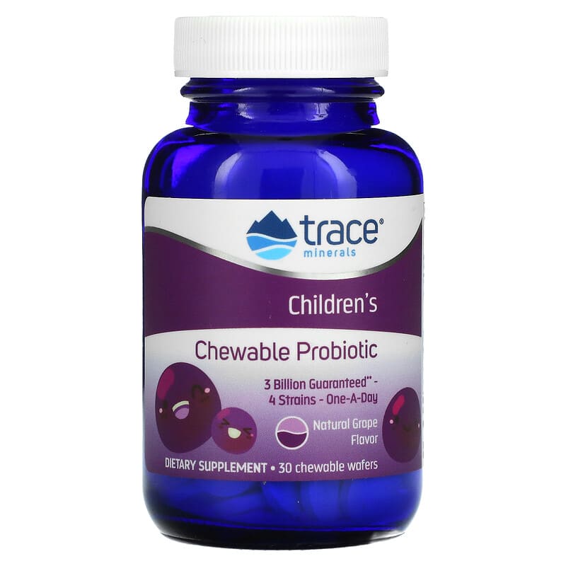 Trace Minerals ® Children's Chewable Probiotic Concord Grape 30 Chewables 3 Trace Minerals ® Children's Chewable Probiotic Concord Grape 30 Chewables 878941003271