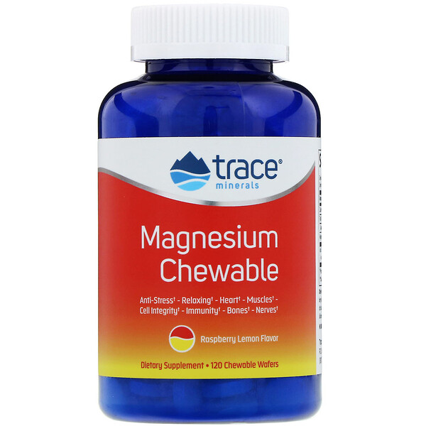 Trace Minerals ® Magnesium Chewable Raspberry Lemon 120 Chewable Wafers 2 Mua Trace Minerals Research Magnesium Chewable Raspberry Lemon Flavor 120 Chewable Wafers giảm giá rẻ Hà nội TPHCM