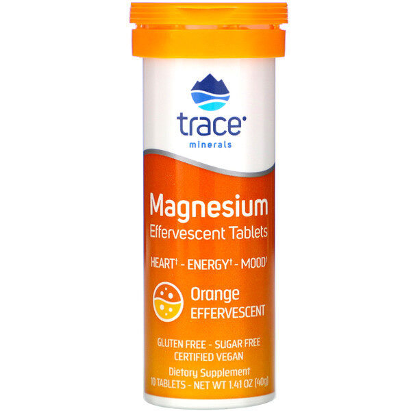 Trace Minerals ® Magnesium Effervescent Tablets Orange 10 Tablets 1.41 oz (40 g) 2 Mua Trace Minerals Research Magnesium Effervescent viên Orange 1.41 oz 40 g giảm giá rẻ Hà nội TPHCM