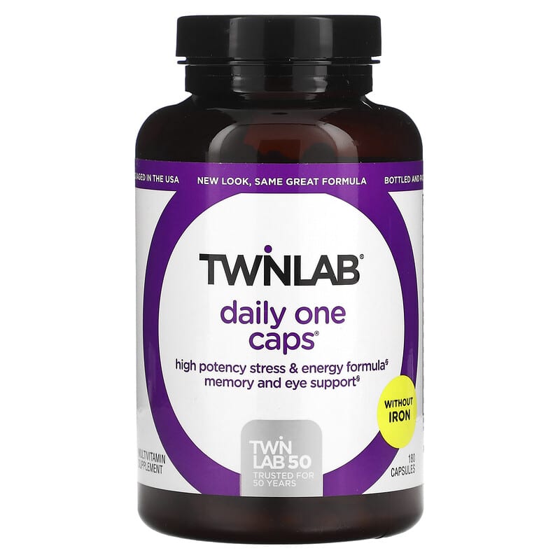 Twinlab Daily One Caps Without Iron 180 Capsules 3 Twinlab Daily One Caps Without Iron 180 Capsules 027434003551