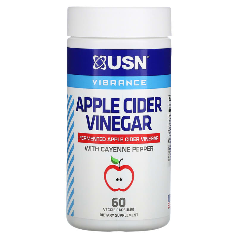 USN Apple Cider Vinegar with Cayenne Pepper 60 Veggie Capsules 3 USN Apple Cider Vinegar with Cayenne Pepper 60 Veggie Capsules 6009544937364