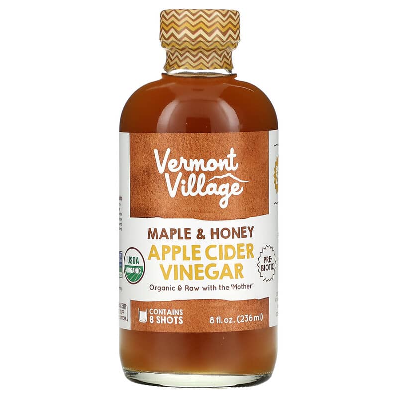 Vermont Village Apple Cider Vinegar Maple & Honey 8 fl oz (236 ml) 3 Vermont Village Apple Cider Vinegar Maple & Honey 8 fl oz (236 ml) 084648000059