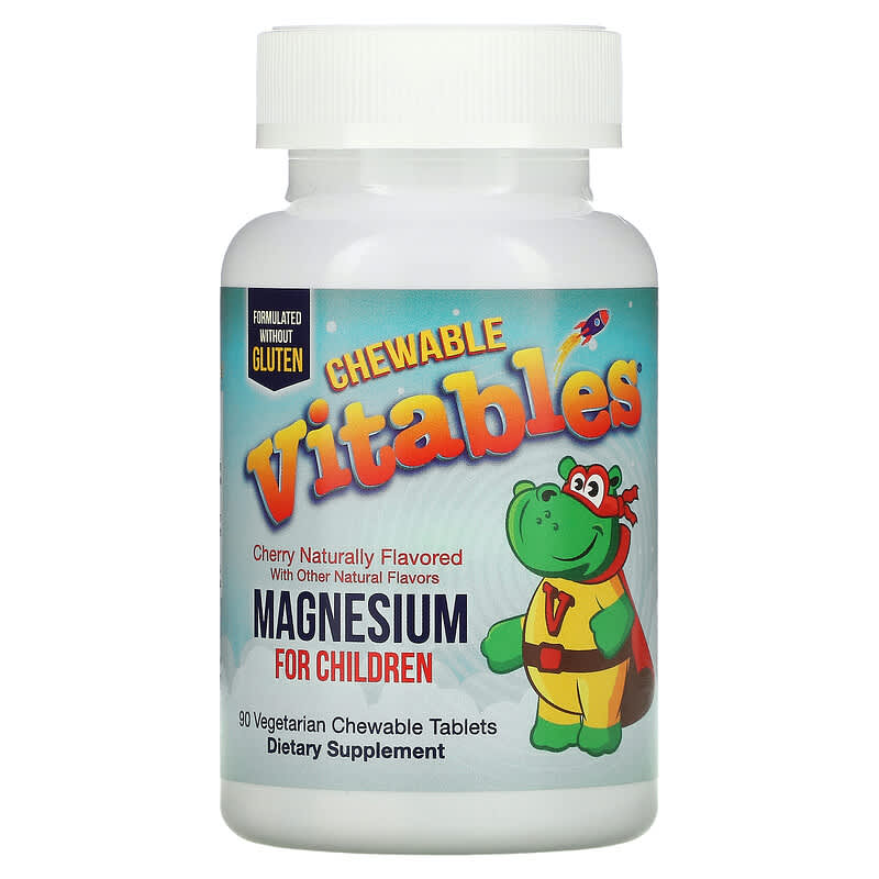 Vitables Chewable Magnesium for Children Cherry 90 Vegetarian Tablets 3 Vitables Chewable Magnesium for Children Cherry 90 Vegetarian Tablets 898220014606
