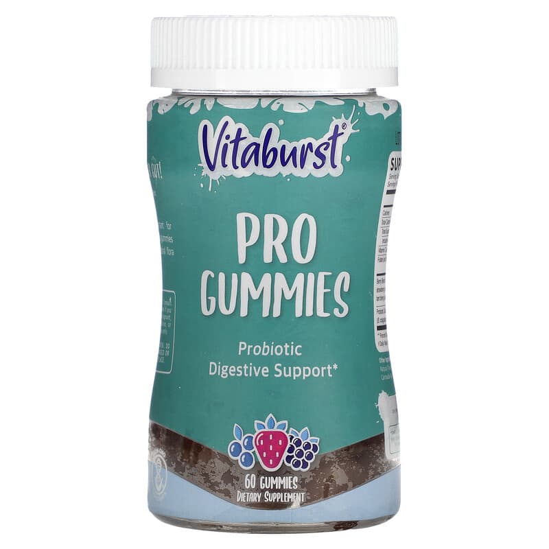 Vitaburst Vitaburst Pro Gummies Probiotic Digestive Support Berry 60 Gummies 3 Vitaburst Vitaburst Pro Gummies Probiotic Digestive Support Berry 60 Gummies 850013366071