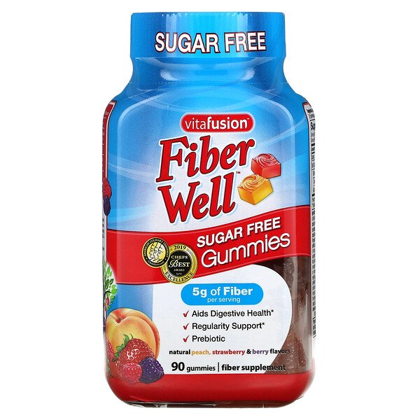 Mua VitaFusion Fiber Well Peach Strawberry Berry 90 Gummies giảm giá rẻ Hà nội TPHCM