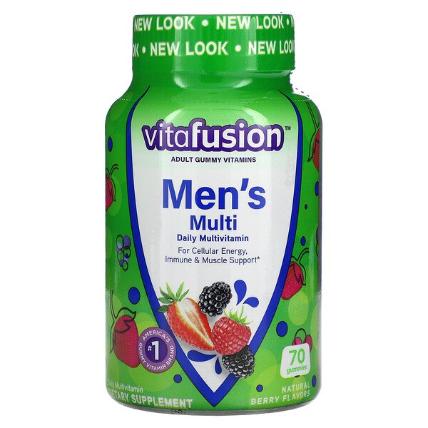 Mua VitaFusion Men's Multi Daily Multivitamin Natural Berry 70 Gummies giảm giá rẻ Hà nội TPHCM
