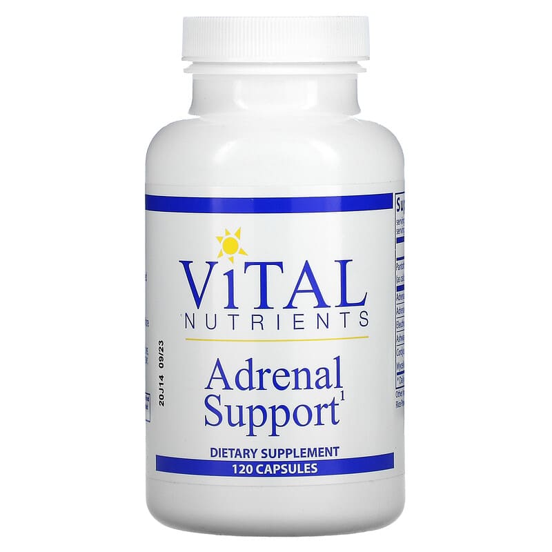 Vital Nutrients Adrenal Support 120 viên 3 vital nutrients adrenal support 120 capsules 108144