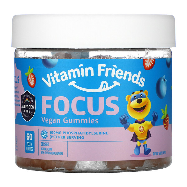 Mua Vitamin Friends Focus Vegan Gummies Berries 60 Pectin Gummies giảm giá rẻ Hà nội TPHCM