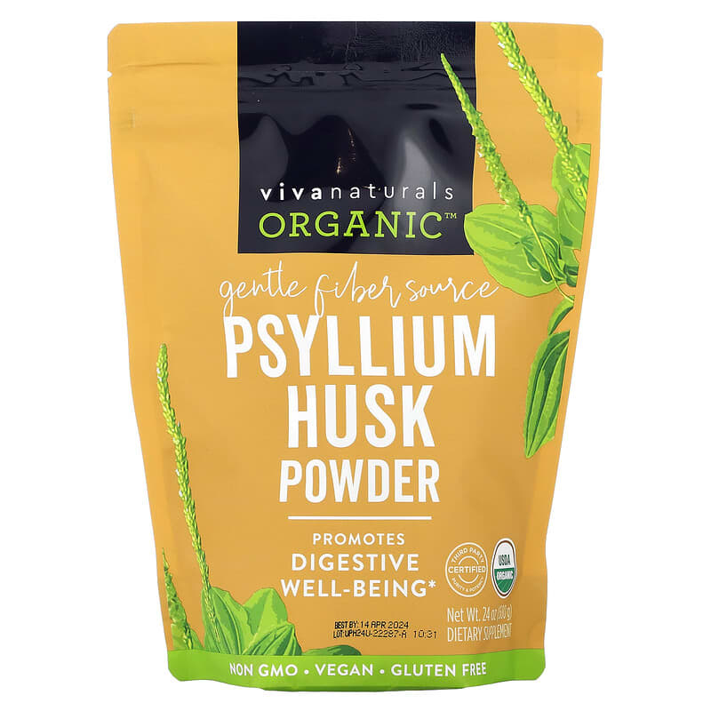 Viva Naturals Organic Psyllium Husk Powder 24 oz (680 g) 3 Viva Naturals Organic Psyllium Husk Powder 24 oz (680 g) 701722747876