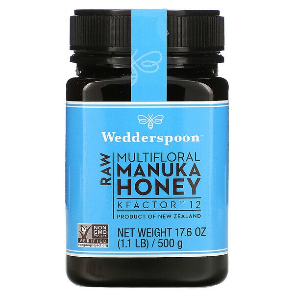 Wedderspoon Raw Multifloral Manuka Honey KFactor 12 1.1 lb (500 g) 3 wedderspoon raw multifloral manuka honey kfactor 12 1 1 lb 500 g 69038