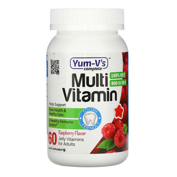 Yum-Vs Multi Vitamin for Adults Raspberry 60 Jelly Vitamins 1 Mua YumV's Multi Vitamin for Adults Raspberry Flavor 60 Jelly Vitamins giảm giá rẻ Hà nội TPHCM
