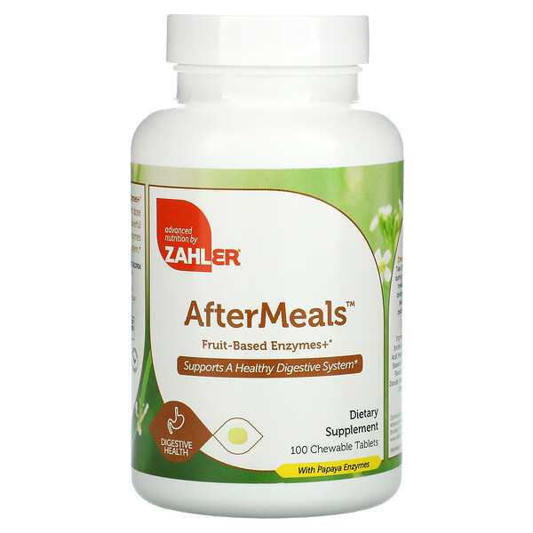 Zahler AfterMeals Fruit-Based Enzymes 100 viên nhai 3 zahler aftermeals fruit based enzymes 100 chewable tablets 76625
