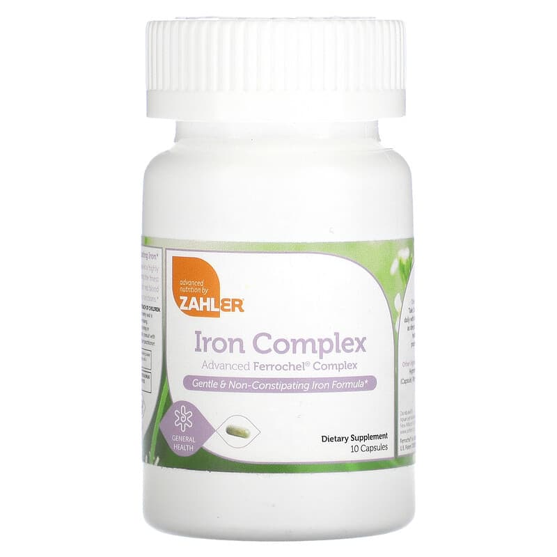 Zahler Iron Complex 10 Capsules 3 Zahler Iron Complex 10 Capsules 848998082666