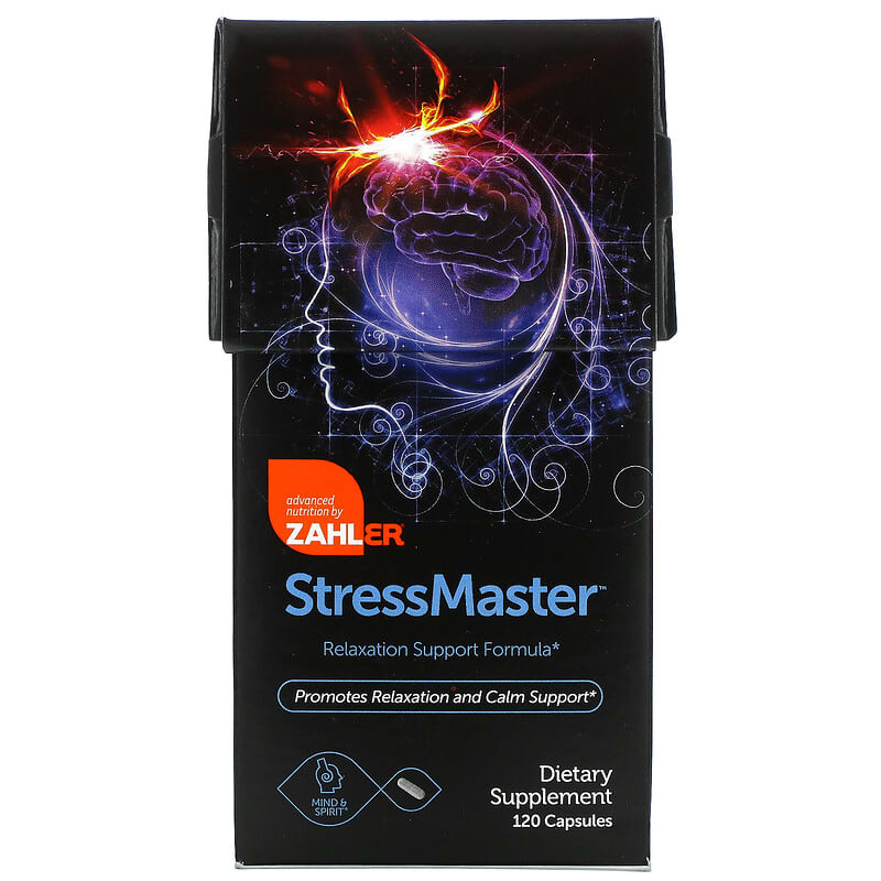 Zahler StressMaster Relaxation Support Formula 120 Capsules 3 Zahler StressMaster Relaxation Support Formula 120 Capsules 848998080792