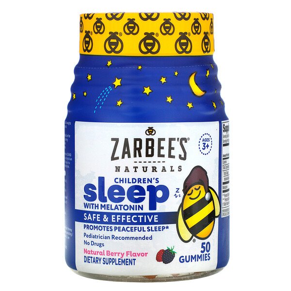 Mua Zarbee's Children's Sleep with Melatonin Natural Berry Flavor Ages 3+ 50 Gummies giảm giá rẻ Hà nội TPHCM