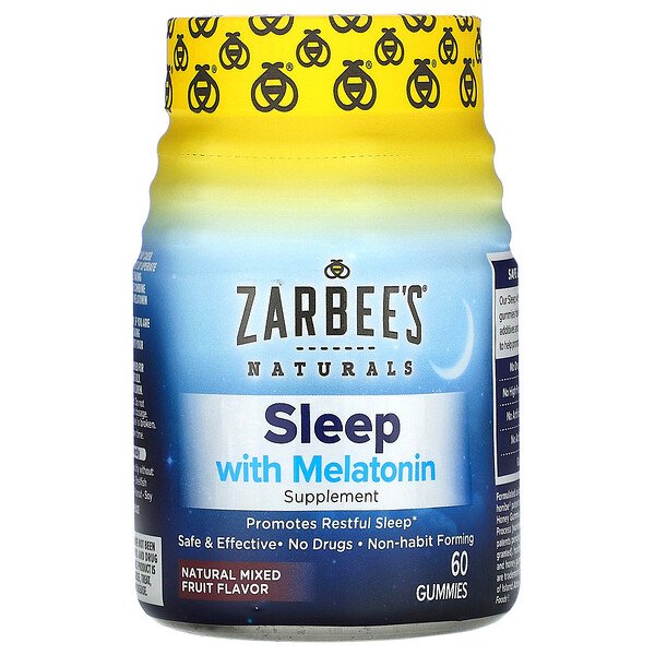 Zarbee's Sleep with Melatonin Natural Mixed Fruit 60 Gummies 3 Mua Zarbee's Sleep with Melatonin Natural Mixed Fruit 60 Gummies giảm giá rẻ Hà nội TPHCM