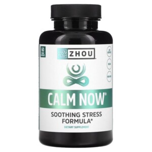Zhou Nutrition Calm Now Soothing Stress Formula 60 Veggie Capsules 859805006034