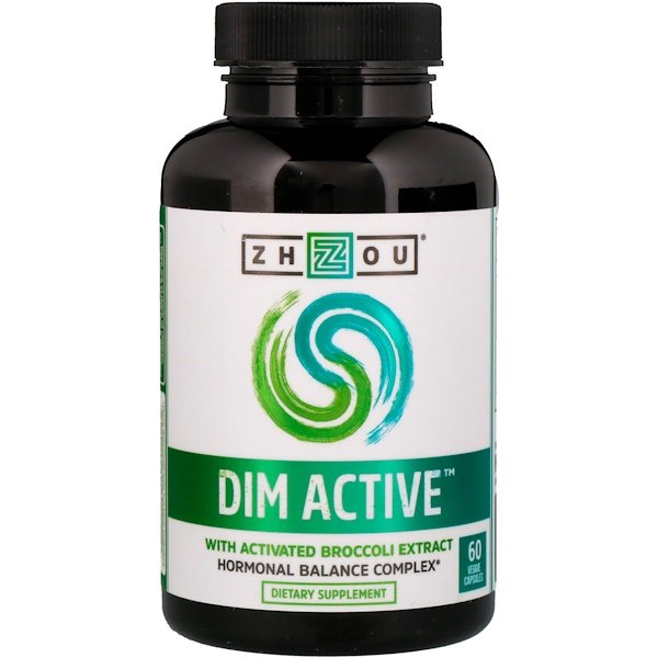 Zhou Nutrition DIM Active Hormonal Balance Complex 60 viên 2 zhou nutrition dim active hormonal balance complex 60 veggie capsules 82375
