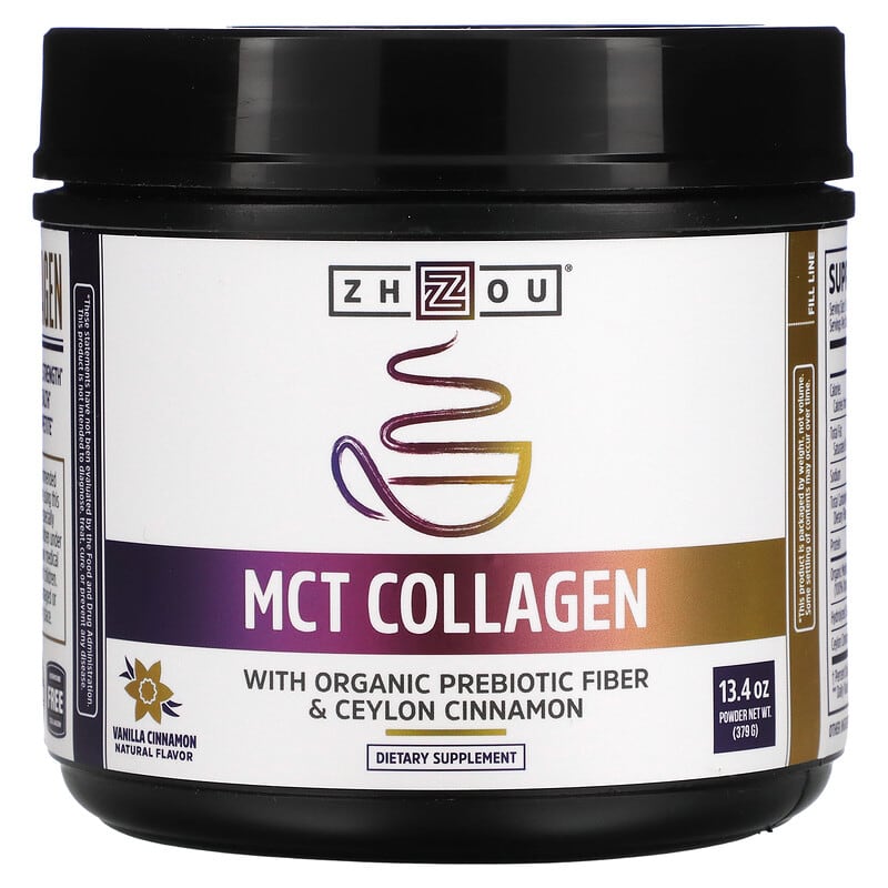Zhou Nutrition MCT Collagen Vanilla Cinnamon 13.4 oz (379 g) 3 Zhou Nutrition MCT Collagen Vanilla Cinnamon 13.4 oz (379 g) 669191494779