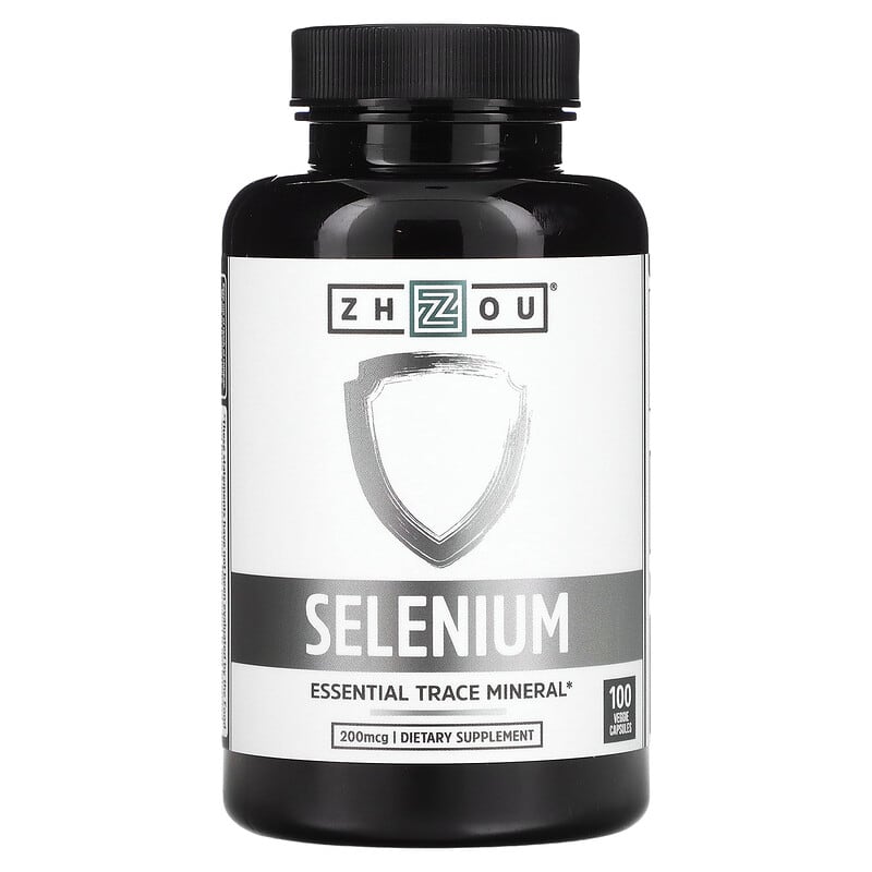 Zhou Nutrition Selenium 200 mcg 100 Veggie Capsules 3 Zhou Nutrition Selenium 200 mcg 100 Veggie Capsules 859805006317