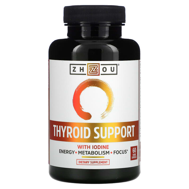 Zhou Nutrition Thyroid Support with Iodine 60 Veggie viên Mỹ HN tpHCM