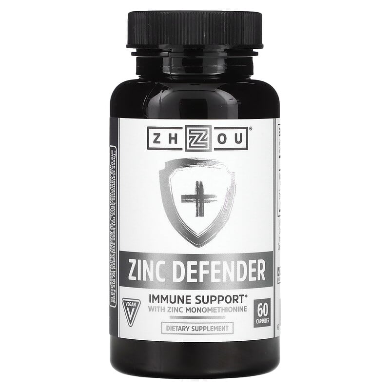 Zhou Nutrition Zinc Defender 60 Capsules 3 Zhou Nutrition Zinc Defender 60 Capsules 669191640619
