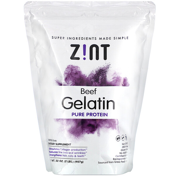 Mua Zint Beef Gelatin Pure Protein 32 oz 907 g giảm giá rẻ Hà nội TPHCM