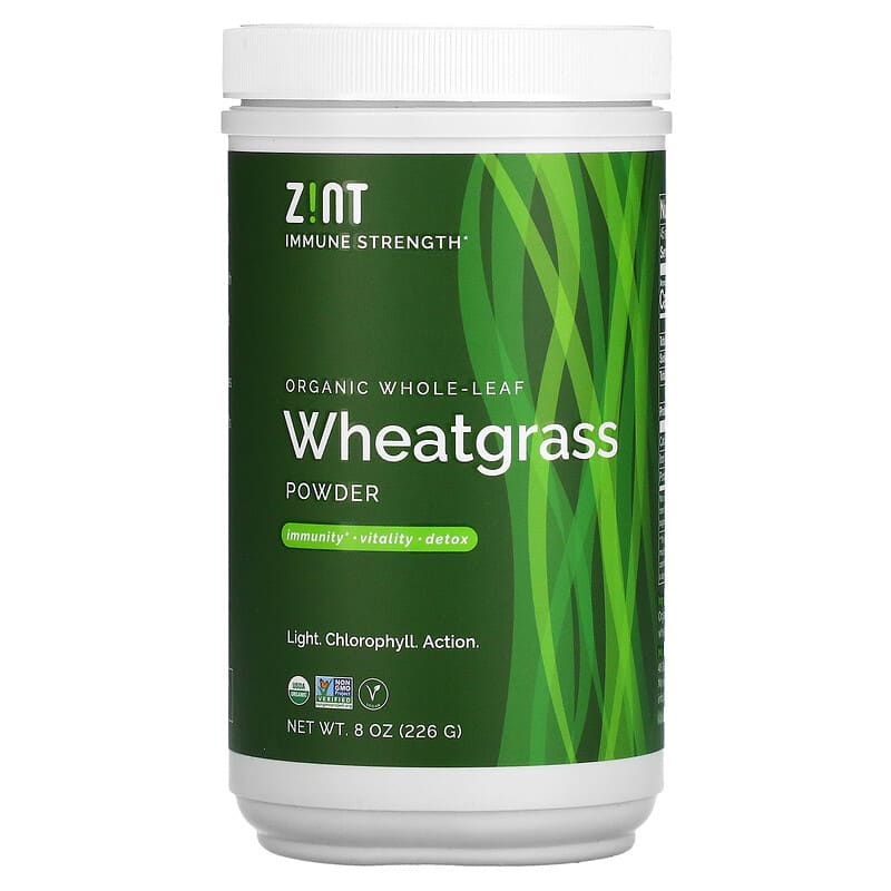 Zint Organic Whole-Leaf Wheatgrass Powder 8 oz (226 g) 3 Zint Organic Whole-Leaf Wheatgrass Powder 8 oz (226 g) 817516020589