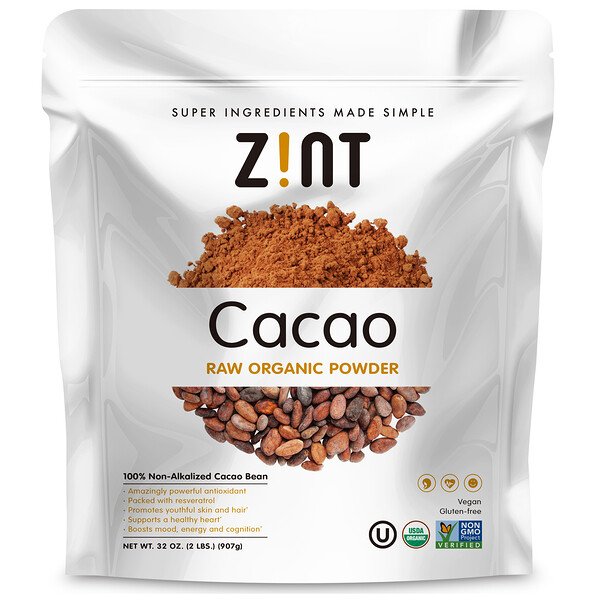 Zint Raw Organic Cacao Powder 32 oz (907 g) 3 zint raw organic cacao powder 32 oz 907 g 78391